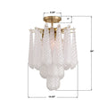 CRYSTORAMA, OLLIE SEMI FLUSH MOUNT, FLUSH MOUNT CEILING LIGHTS