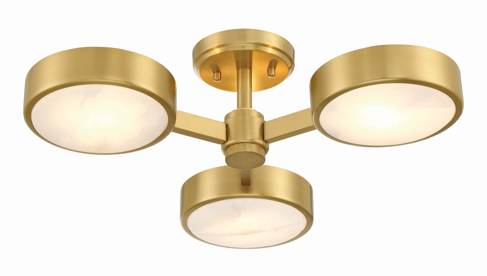 CRYSTORAMA, ORSON MODERN SEMI FLUSH MOUNT, FLUSH MOUNT CEILING LIGHTS 