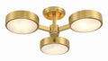 CRYSTORAMA, ORSON MODERN SEMI FLUSH MOUNT, FLUSH MOUNT CEILING LIGHTS