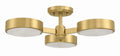 CRYSTORAMA, ORSON MODERN SEMI FLUSH MOUNT, FLUSH MOUNT CEILING LIGHTS