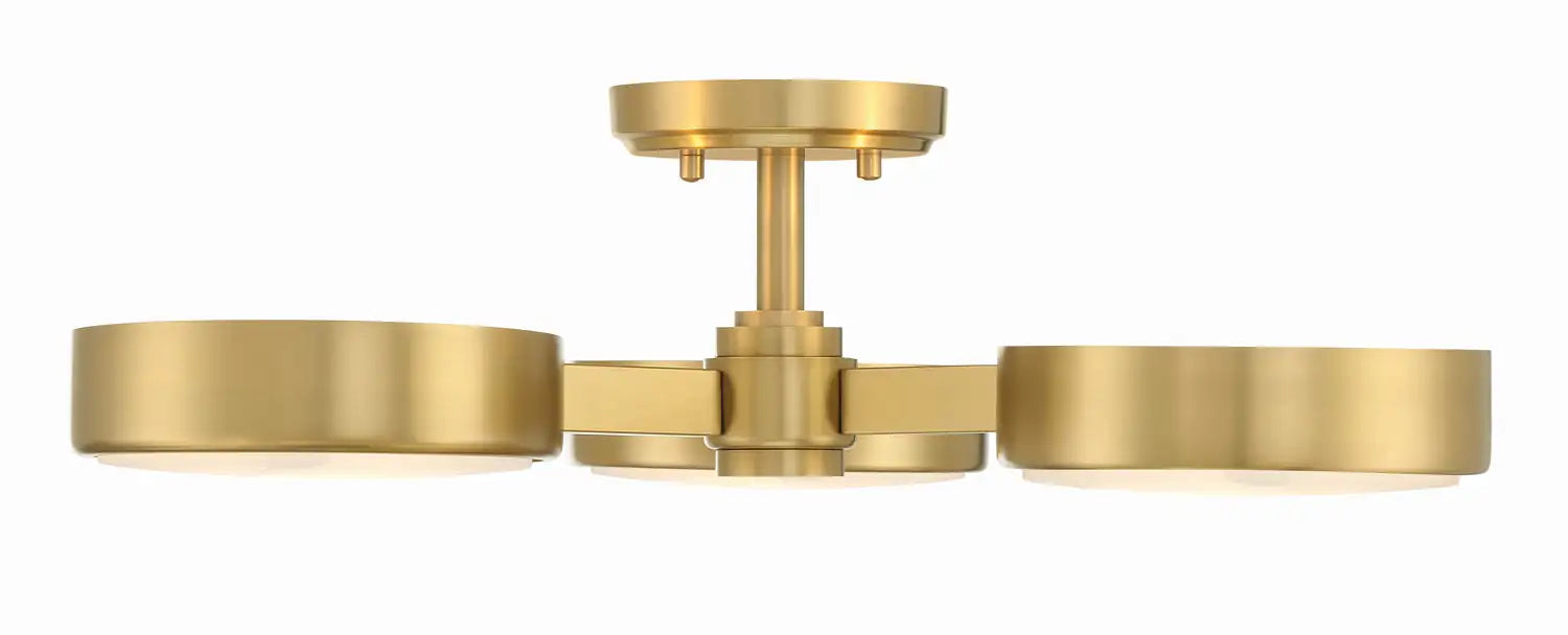 CRYSTORAMA, ORSON MODERN SEMI FLUSH MOUNT, FLUSH MOUNT CEILING LIGHTS
