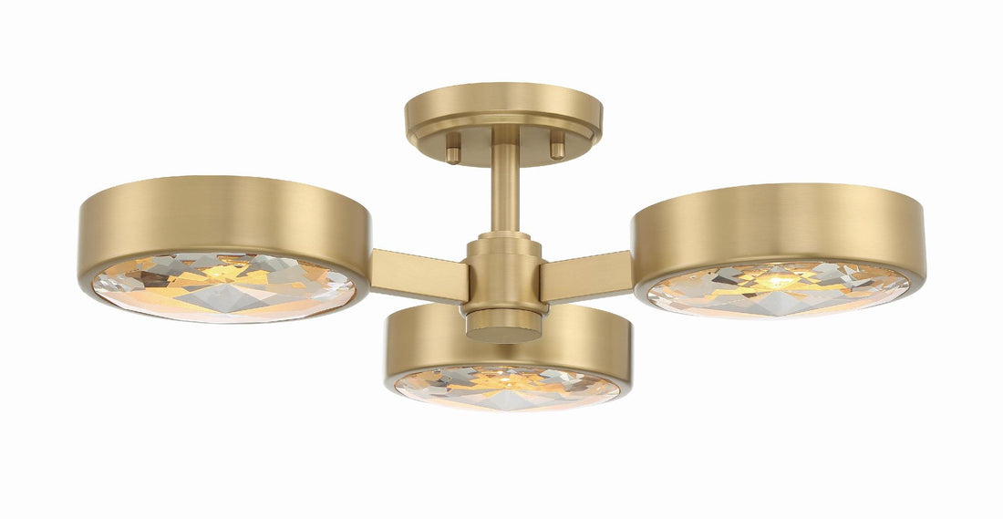 CRYSTORAMA, ORSON MODERN SEMI FLUSH MOUNT, FLUSH MOUNT CEILING LIGHTS