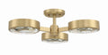 CRYSTORAMA, ORSON MODERN SEMI FLUSH MOUNT, FLUSH MOUNT CEILING LIGHTS
