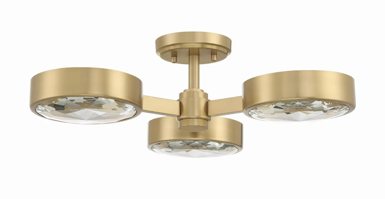 CRYSTORAMA, ORSON MODERN SEMI FLUSH MOUNT, FLUSH MOUNT CEILING LIGHTS