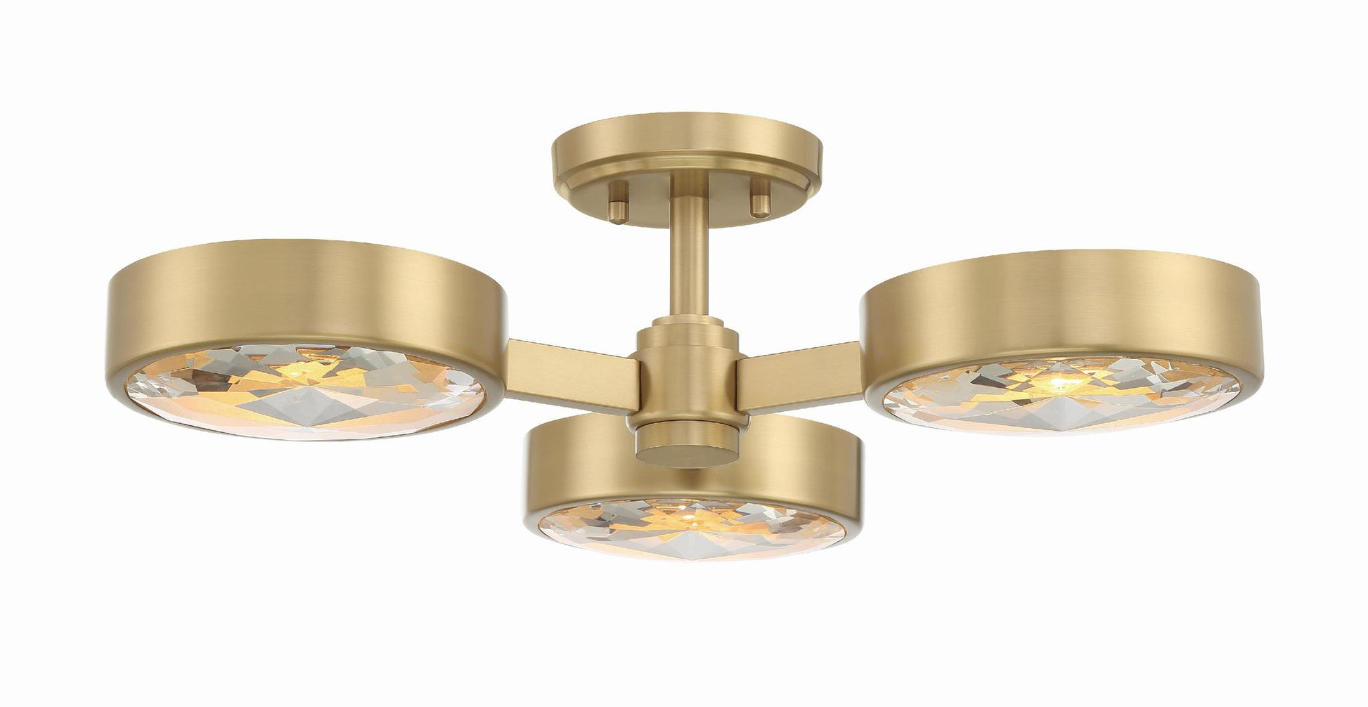 CRYSTORAMA, ORSON MODERN SEMI FLUSH MOUNT, FLUSH MOUNT CEILING LIGHTS 
