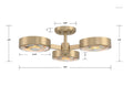 CRYSTORAMA, ORSON MODERN SEMI FLUSH MOUNT, FLUSH MOUNT CEILING LIGHTS