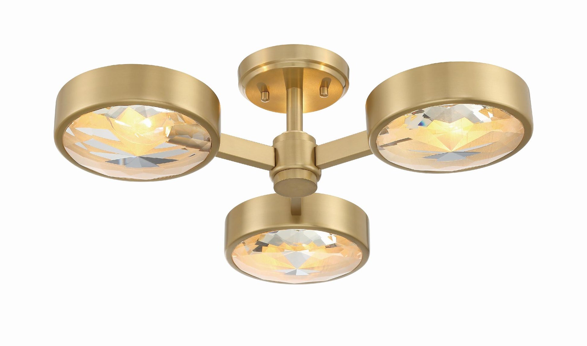 CRYSTORAMA, ORSON MODERN SEMI FLUSH MOUNT, FLUSH MOUNT CEILING LIGHTS