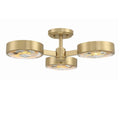 CRYSTORAMA, ORSON MODERN SEMI FLUSH MOUNT, FLUSH MOUNT CEILING LIGHTS
