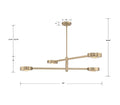 CRYSTORAMA, ORSON MODERN LINEAR CHANDELIER, CHANDELIER LIGHT