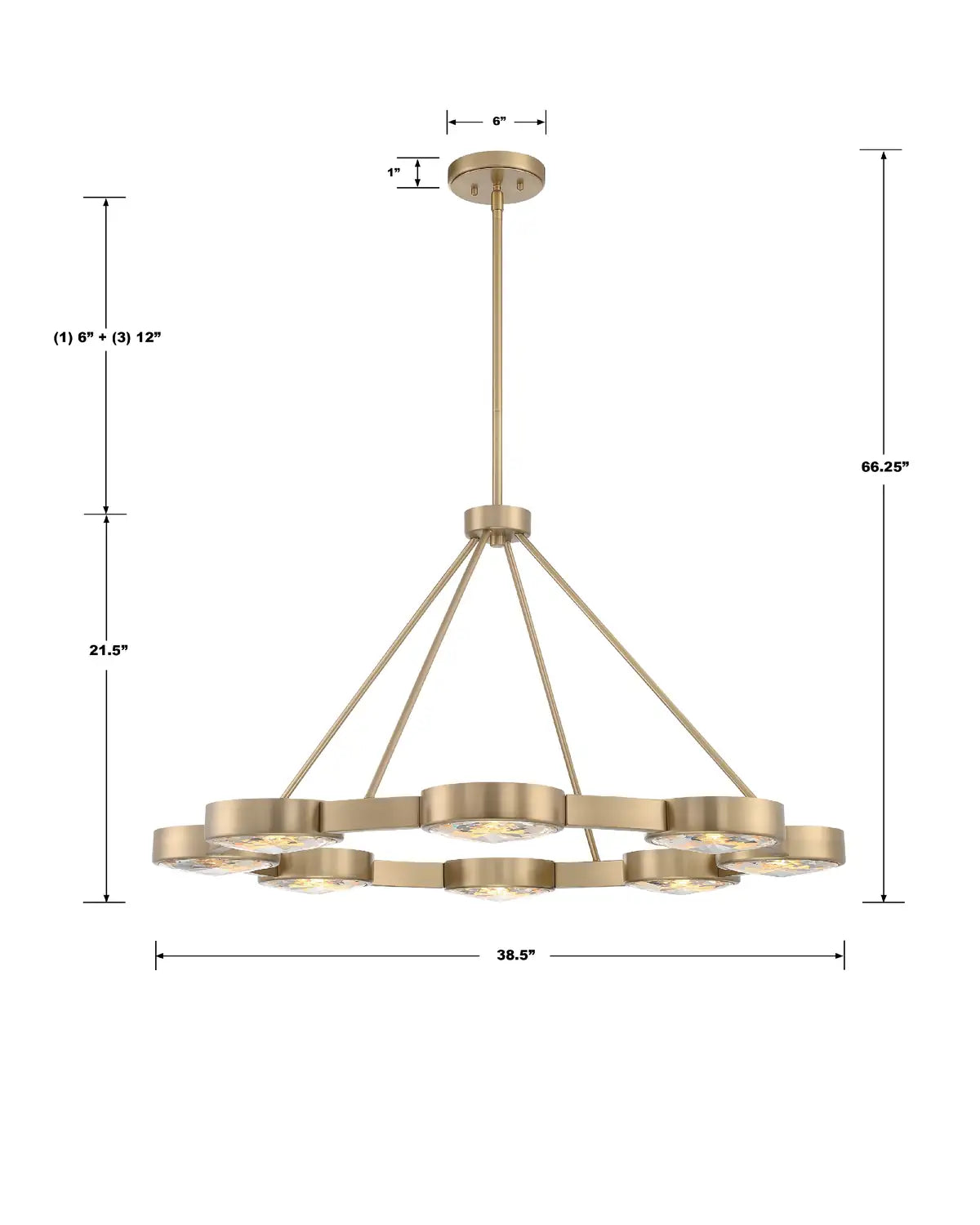 CRYSTORAMA, ORSON MODERN CHANDELIER, CHANDELIER LIGHT