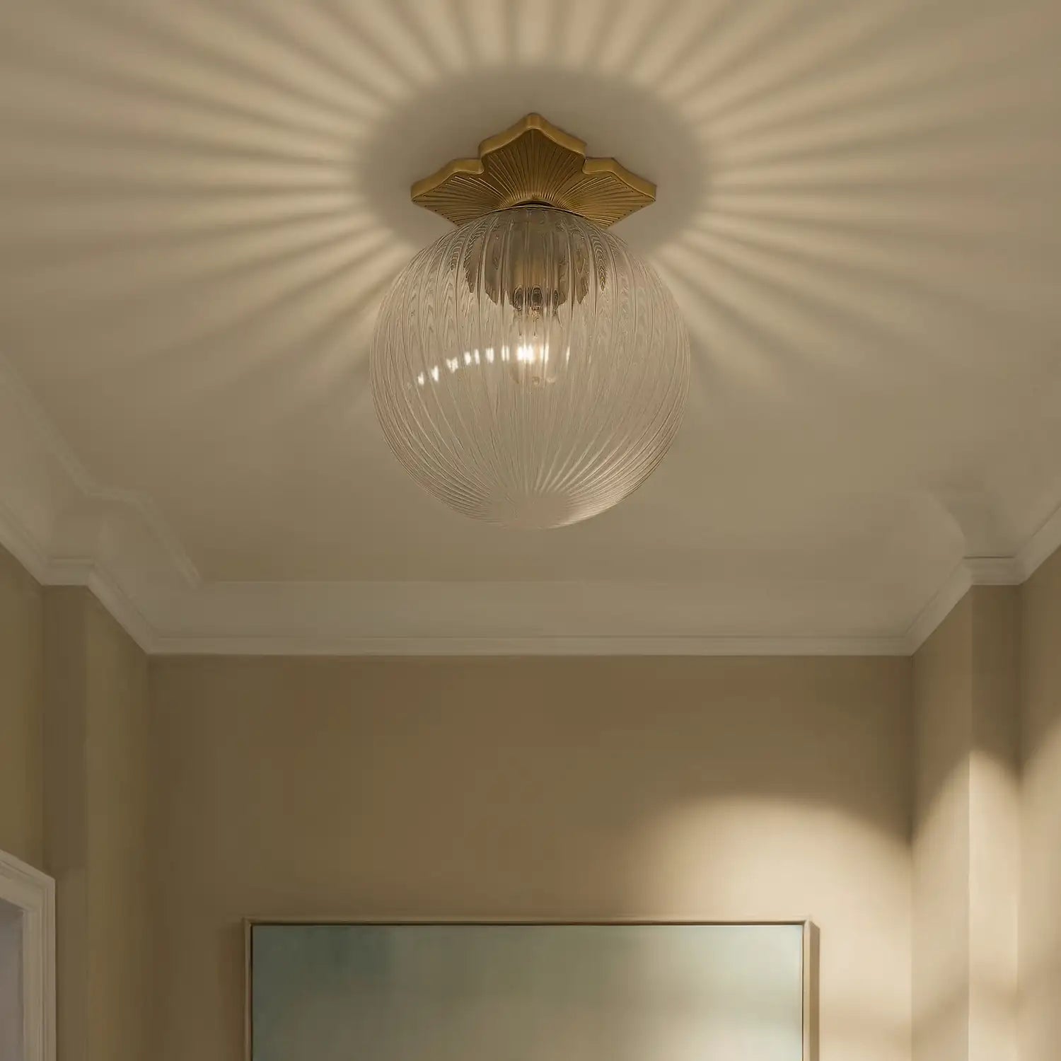 CRYSTORAMA, ORLY SEMI FLUSH MOUNT, FLUSH MOUNT CEILING LIGHTS