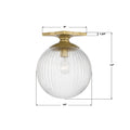 CRYSTORAMA, ORLY SEMI FLUSH MOUNT, FLUSH MOUNT CEILING LIGHTS