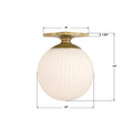 CRYSTORAMA, ORLY SEMI FLUSH MOUNT, FLUSH MOUNT CEILING LIGHTS