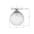 CRYSTORAMA, ORLY SEMI FLUSH MOUNT, FLUSH MOUNT CEILING LIGHTS