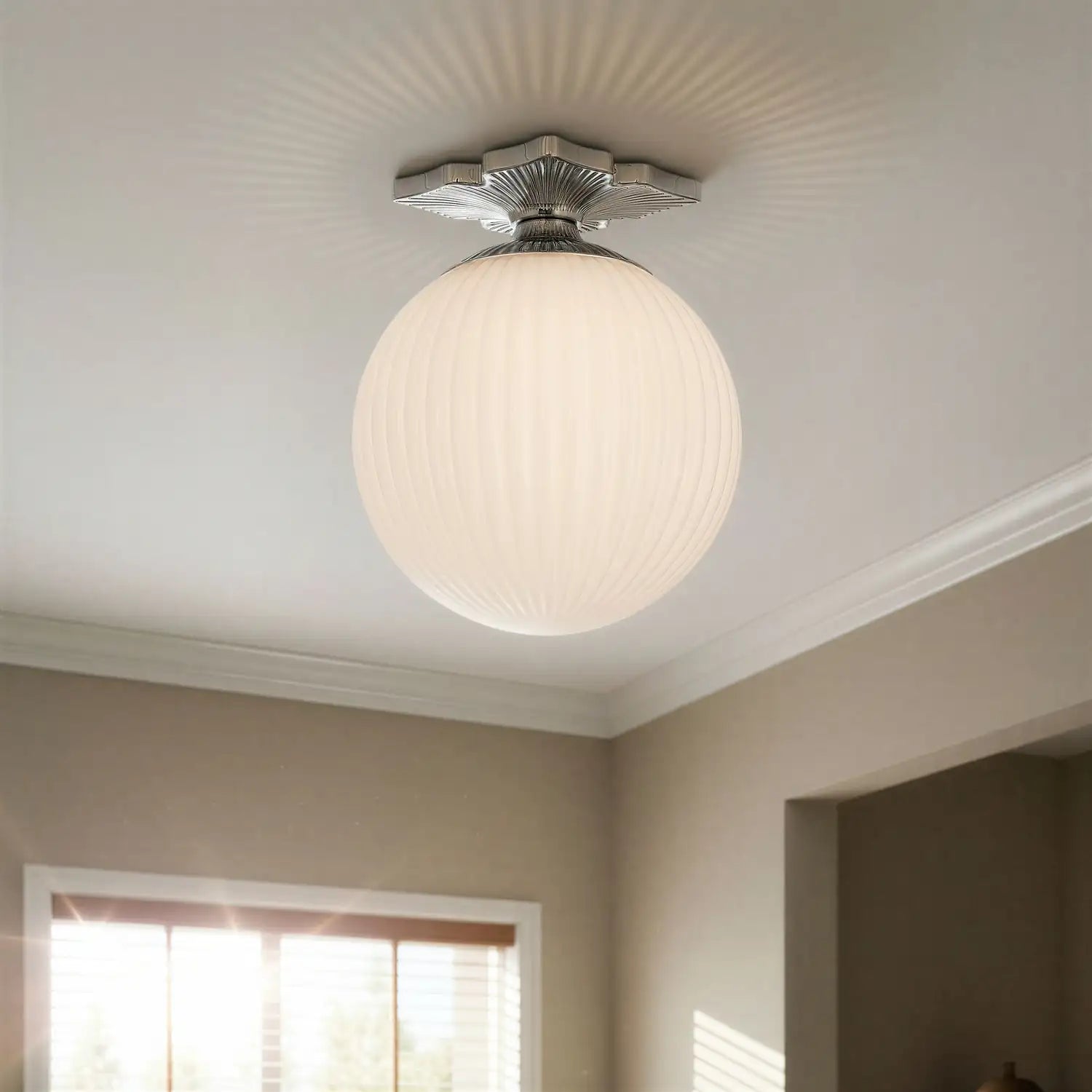 CRYSTORAMA, ORLY SEMI FLUSH MOUNT, FLUSH MOUNT CEILING LIGHTS