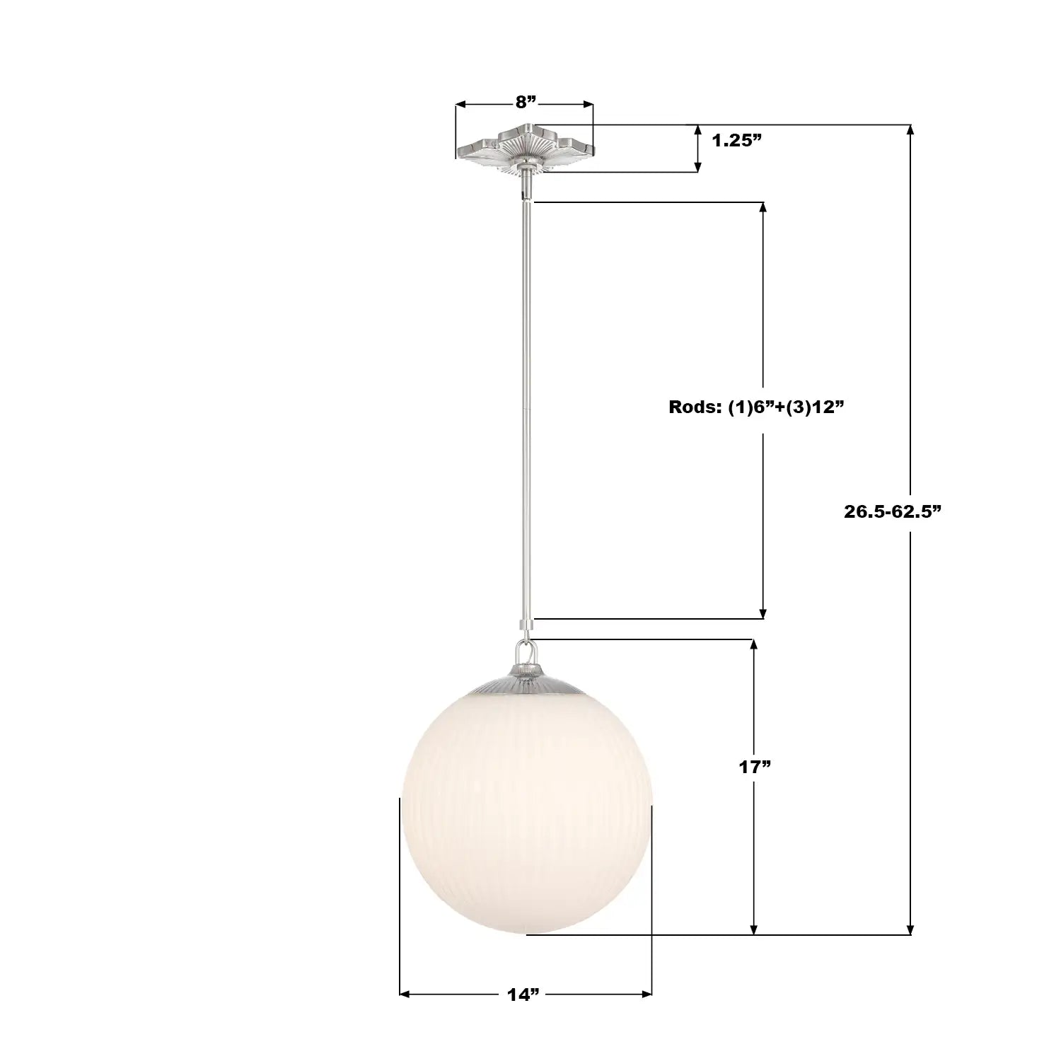 CRYSTORAMA, ORLY PENDANT, PENDANT LIGHT