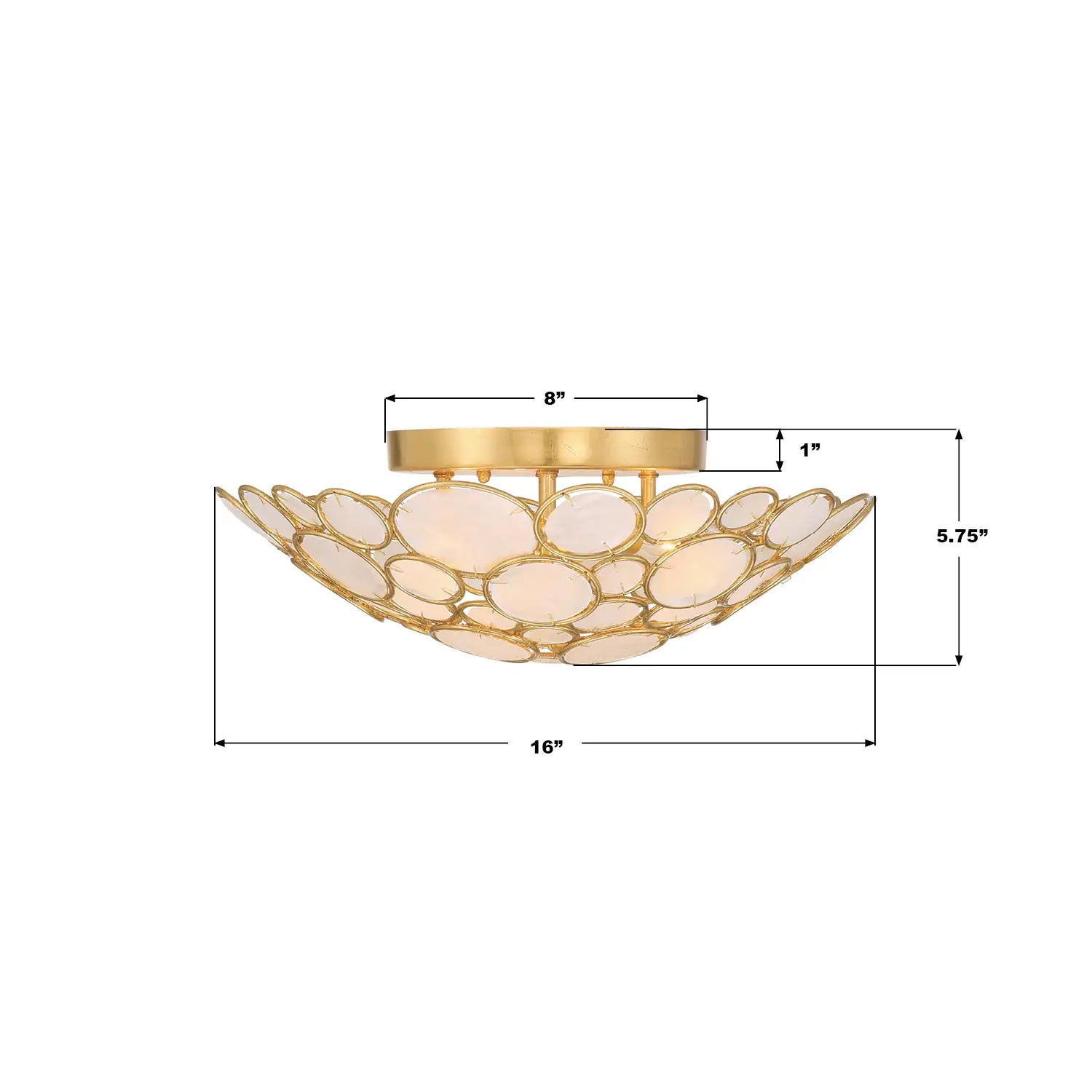 CRYSTORAMA, PALLA SEMI FLUSH MOUNT, FLUSH MOUNT CEILING LIGHTS