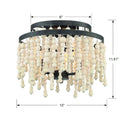 CRYSTORAMA, POPPY FORGED SEMI FLUSH MOUNT, FLUSH MOUNT CEILING LIGHTS