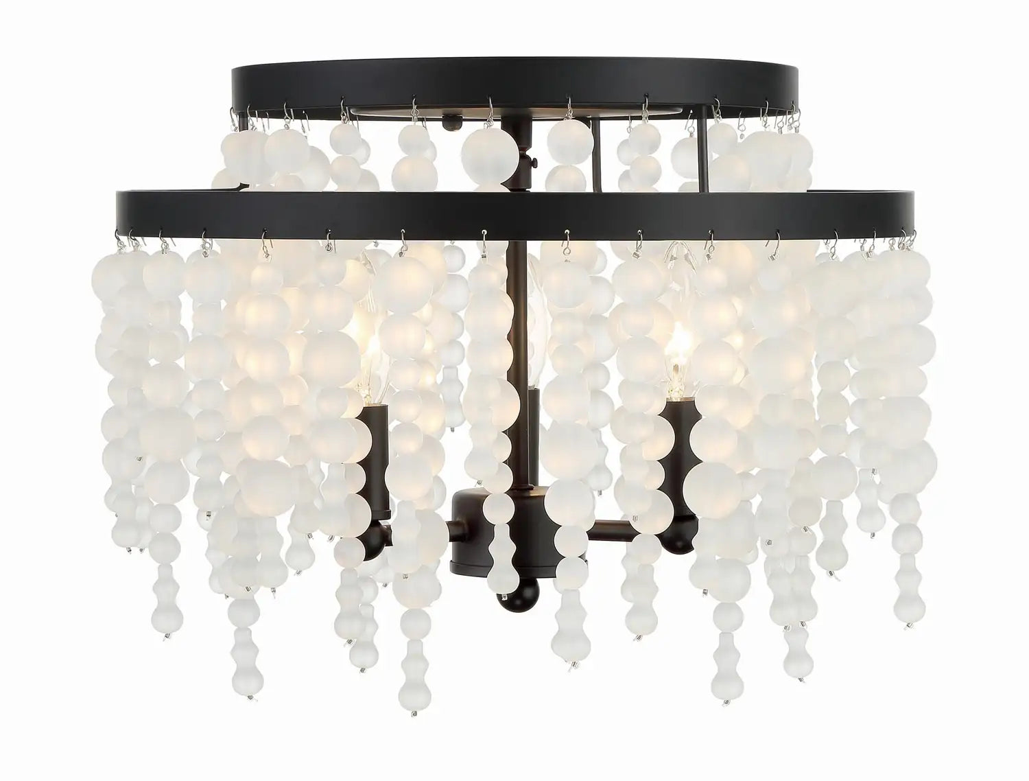 CRYSTORAMA, POPPY SEMI FLUSH MOUNT, FLUSH MOUNT CEILING LIGHTS
