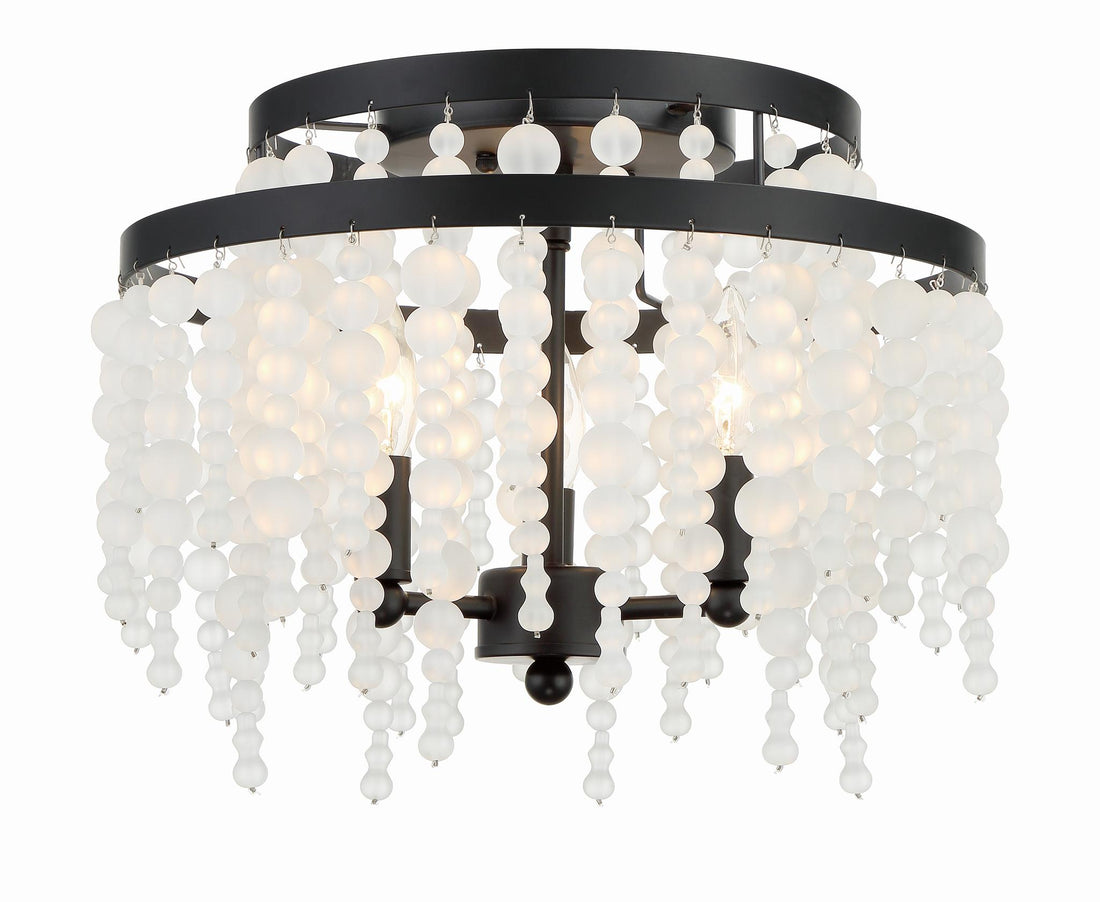 CRYSTORAMA, POPPY SEMI FLUSH MOUNT, FLUSH MOUNT CEILING LIGHTS 