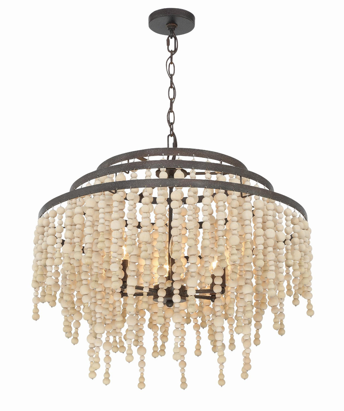 CRYSTORAMA, POPPY FORGED CHANDELIER, CHANDELIER LIGHT