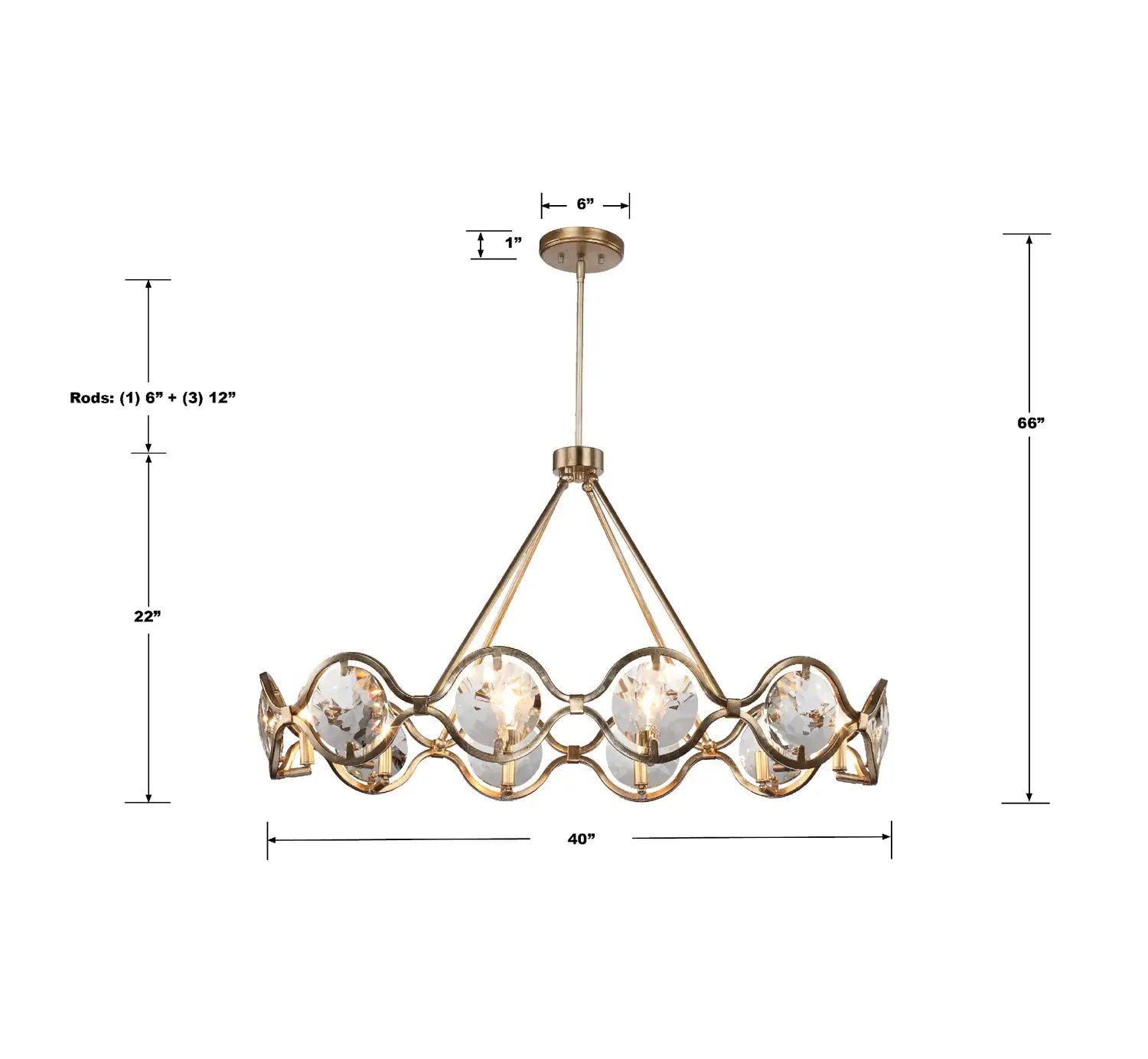 CRYSTORAMA, QUINCY CHANDELIER, CHANDELIER LIGHT