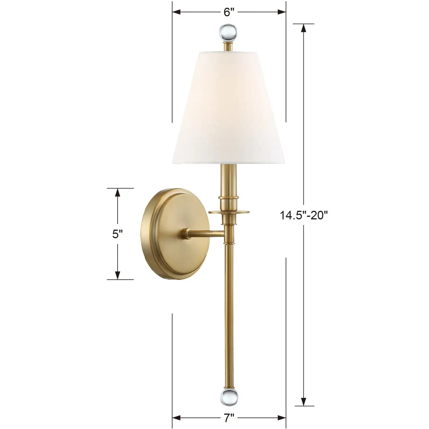 CRYSTORAMA, RIVERDALE SCONCE, WALL SCONCES