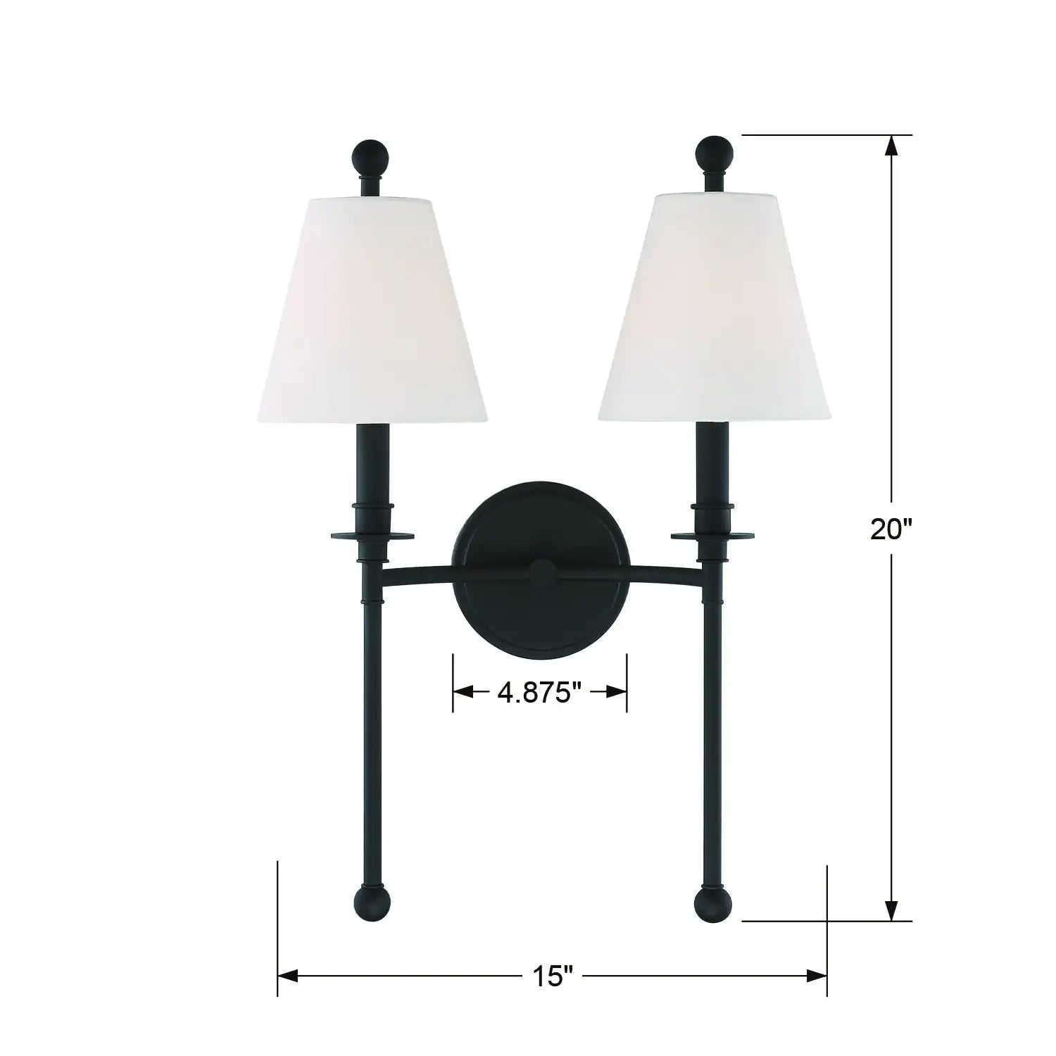 CRYSTORAMA, RIVERDALE SCONCE, WALL SCONCES