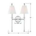 CRYSTORAMA, RIVERDALE SCONCE, WALL SCONCES