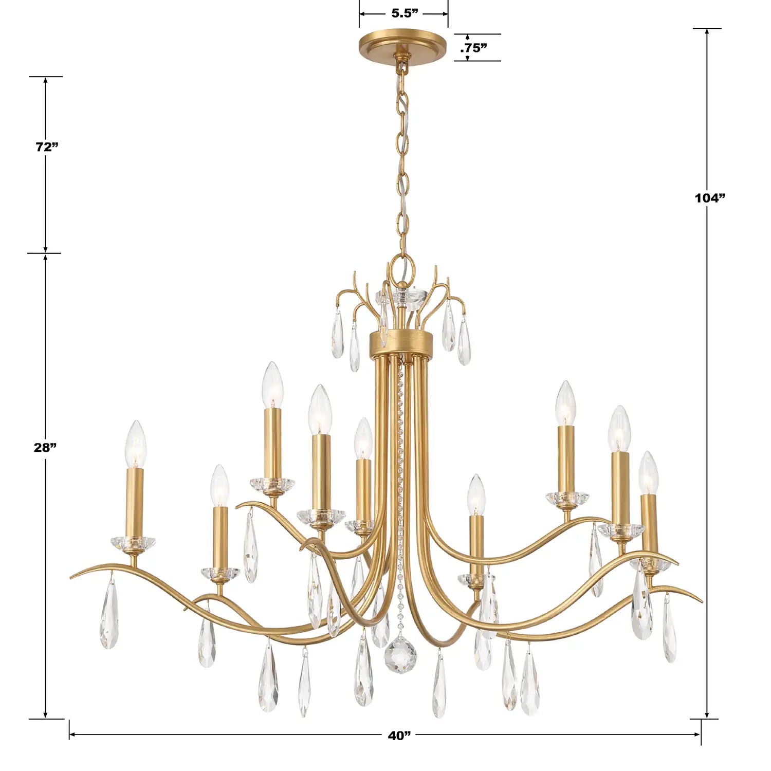 CRYSTORAMA, ROLLINS CHANDELIER, CHANDELIER LIGHT