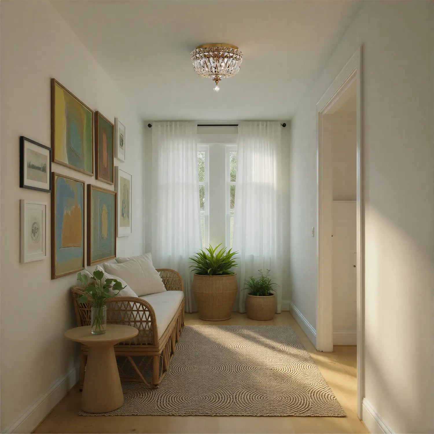 CRYSTORAMA, ROSLYN FLUSH MOUNT, FLUSH MOUNT CEILING LIGHTS