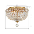 CRYSTORAMA, ROSLYN FLUSH MOUNT, FLUSH MOUNT CEILING LIGHTS
