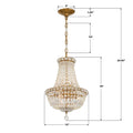 CRYSTORAMA, ROSLYN CHANDELIER, CHANDELIER LIGHT