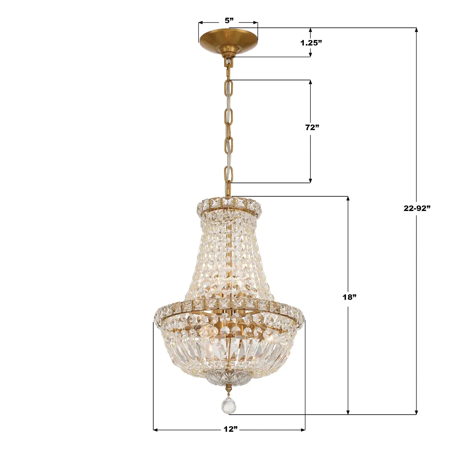 CRYSTORAMA, ROSLYN CHANDELIER, CHANDELIER LIGHT
