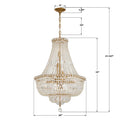 CRYSTORAMA, ROSLYN CHANDELIER, CHANDELIER LIGHT