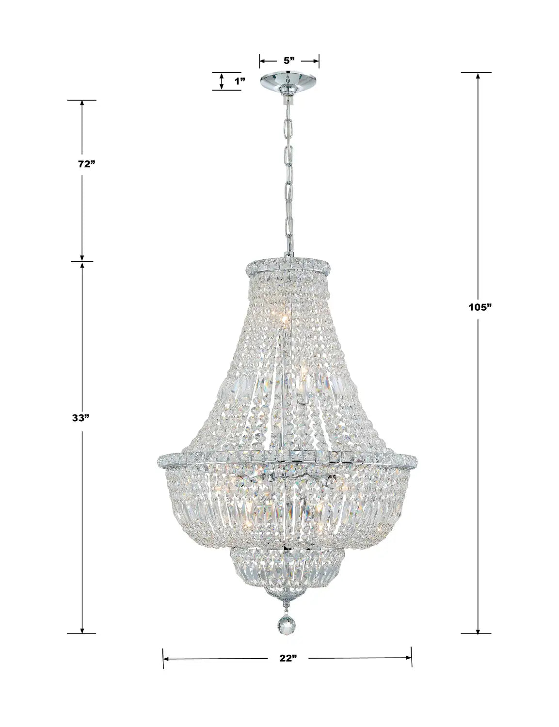 CRYSTORAMA, ROSLYN CHANDELIER, CHANDELIER LIGHT
