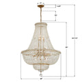 CRYSTORAMA, ROSLYN CHANDELIER, CHANDELIER LIGHT
