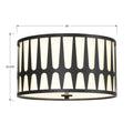 CRYSTORAMA, ROYSTON FLUSH MOUNT, FLUSH MOUNT CEILING LIGHTS