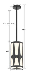CRYSTORAMA, ROYSTON PENDANT, PENDANT LIGHT