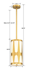 CRYSTORAMA, ROYSTON PENDANT, PENDANT LIGHT