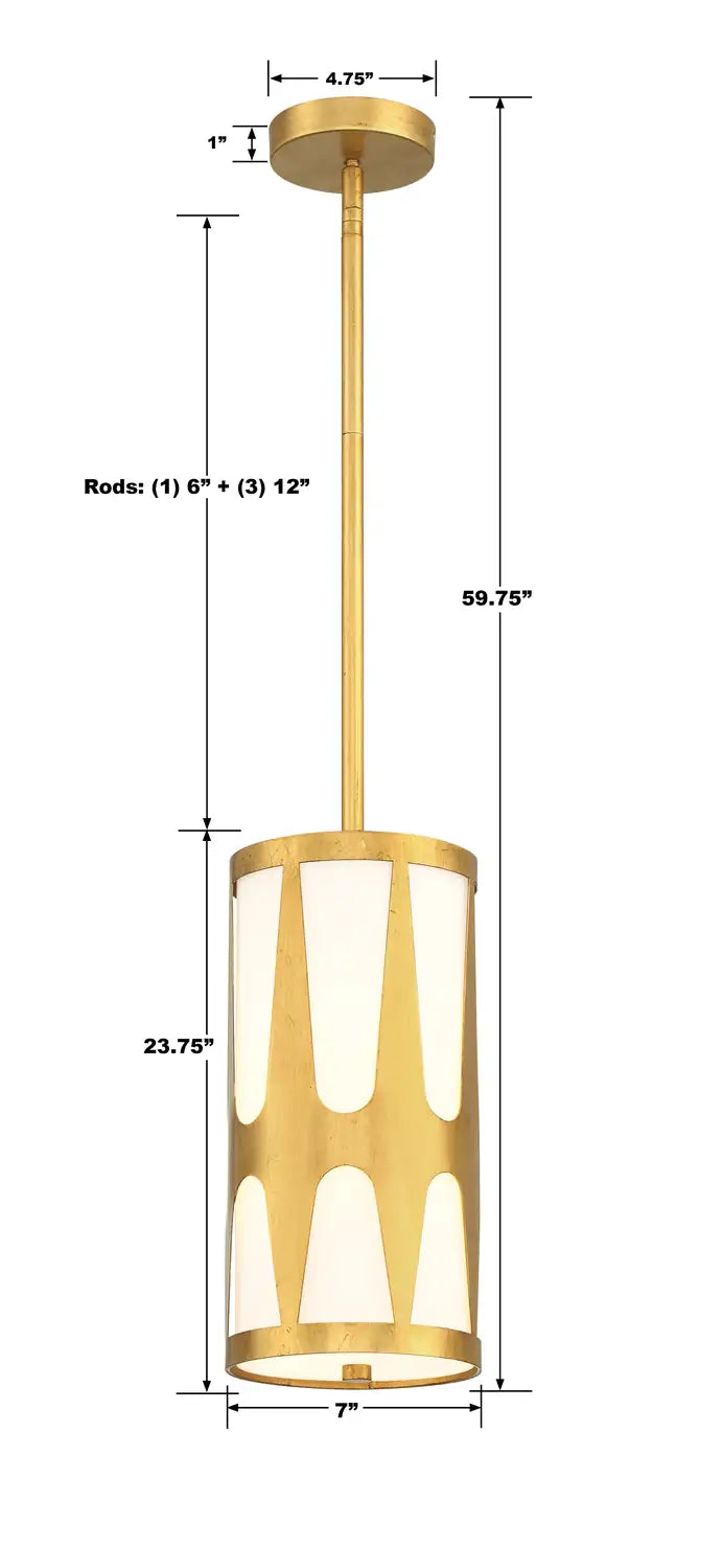 CRYSTORAMA, ROYSTON PENDANT, PENDANT LIGHT