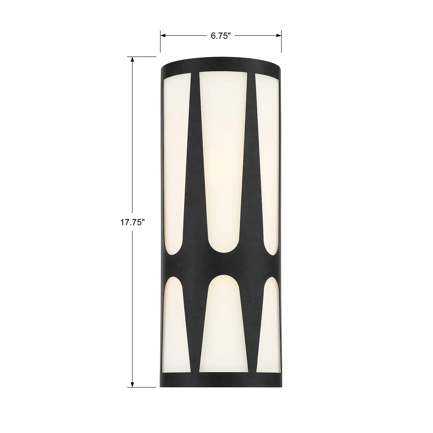 CRYSTORAMA, ROYSTON INTEGRATED LED SCONCE, WALL SCONCES