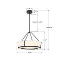 CRYSTORAMA, ROYCE INTEGRATED LED PENDANT, PENDANT LIGHT