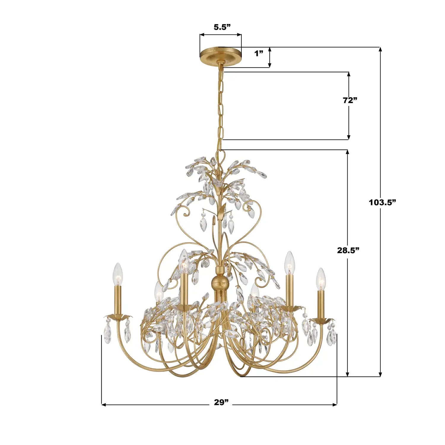 CRYSTORAMA, SADIE CHANDELIER, CHANDELIER LIGHT