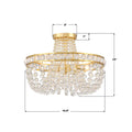 CRYSTORAMA, SEVILLE SEMI FLUSH MOUNT, FLUSH MOUNT CEILING LIGHTS