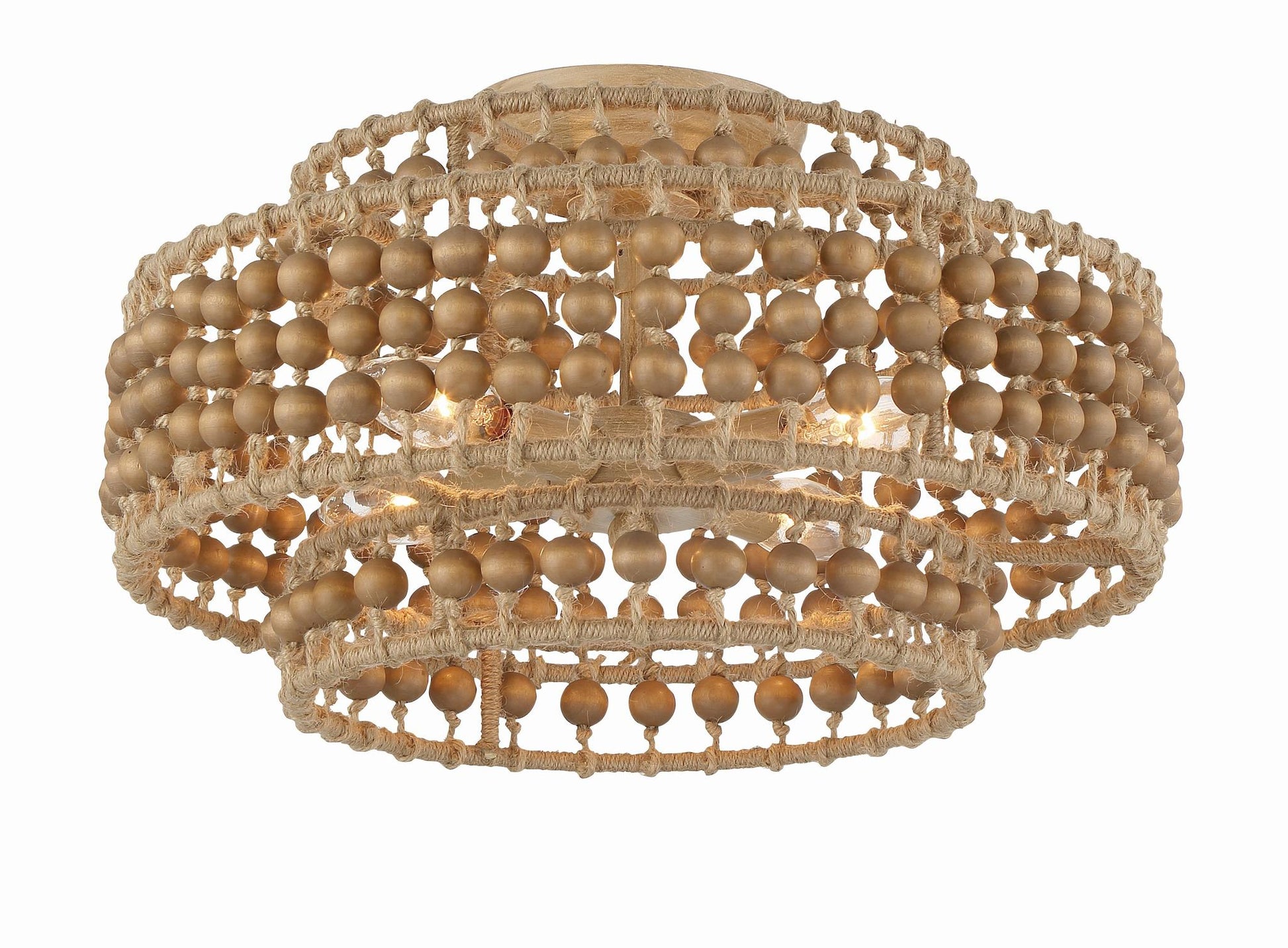 CRYSTORAMA, SILAS BURNISHED SEMI FLUSH MOUNT, FLUSH MOUNT CEILING LIGHTS 