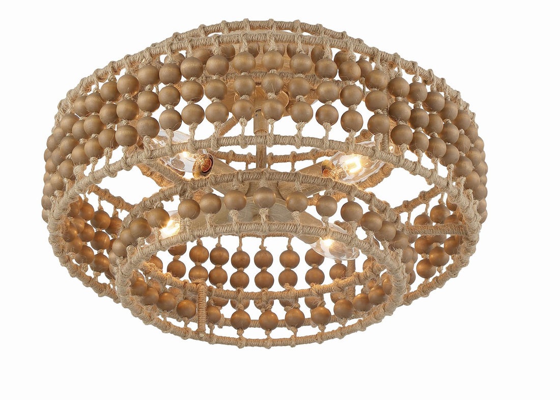 CRYSTORAMA, SILAS BURNISHED SEMI FLUSH MOUNT, FLUSH MOUNT CEILING LIGHTS 