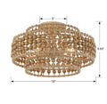CRYSTORAMA, SILAS BURNISHED SEMI FLUSH MOUNT, FLUSH MOUNT CEILING LIGHTS