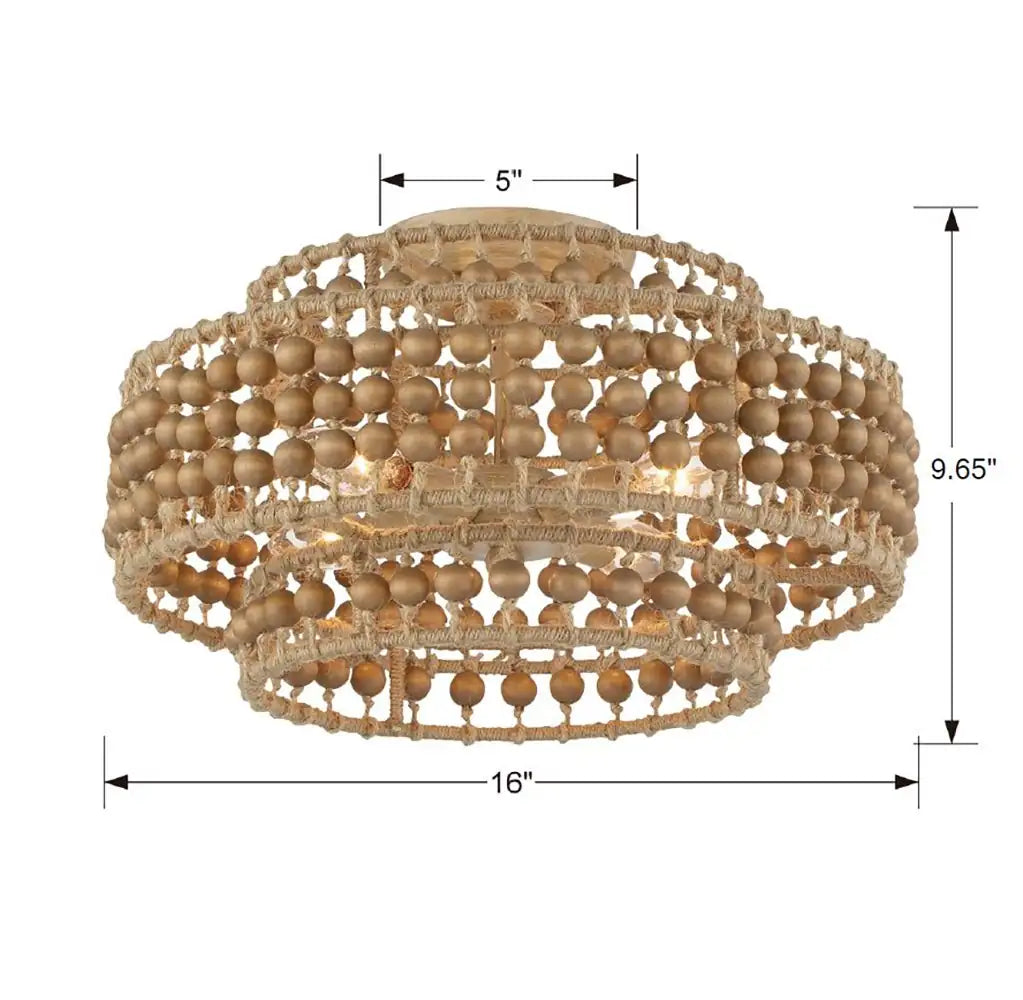 CRYSTORAMA, SILAS BURNISHED SEMI FLUSH MOUNT, FLUSH MOUNT CEILING LIGHTS