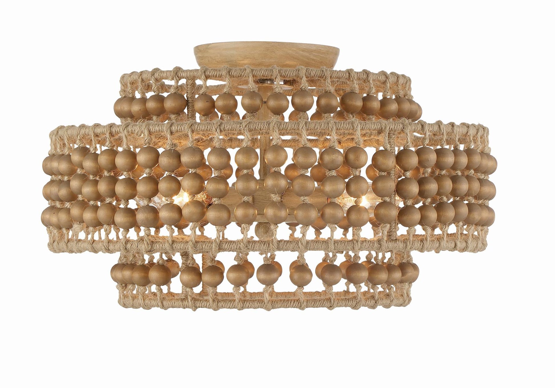 CRYSTORAMA, SILAS BURNISHED SEMI FLUSH MOUNT, FLUSH MOUNT CEILING LIGHTS 